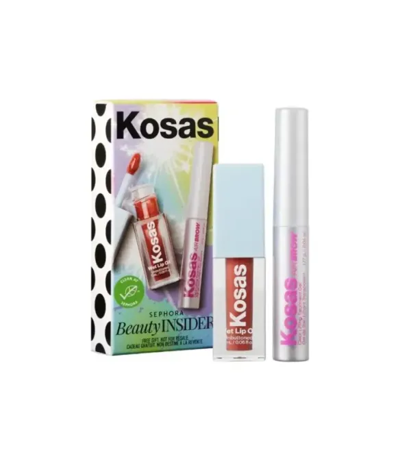 Набір для губ та брів Kosas Lip & Brow Set