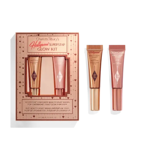 Набір хайлайтер + румʼяна Charlotte Tilbury Hollywood Superstar Glow Kit