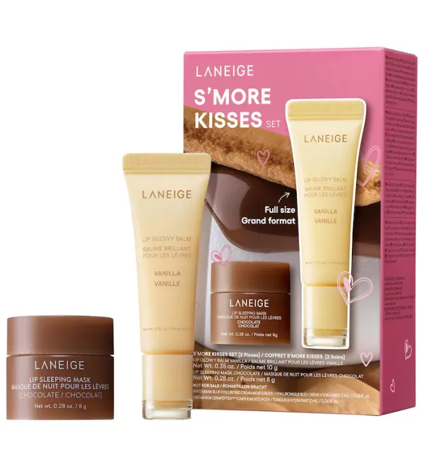 Набір для зволоження губ LANEIGE S'more Kisses Set | Бальзам і Маска для губ