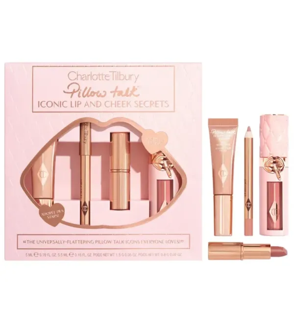 Лімітований подарунковий набір Charlotte Tilbury Pillow Talk Iconic Lip & Cheek Secrets Set